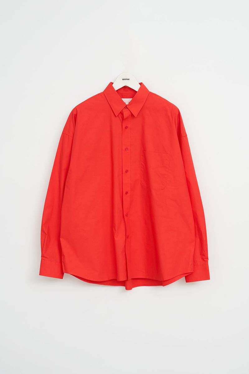Pima Yarn Oversized Shirt (4color)