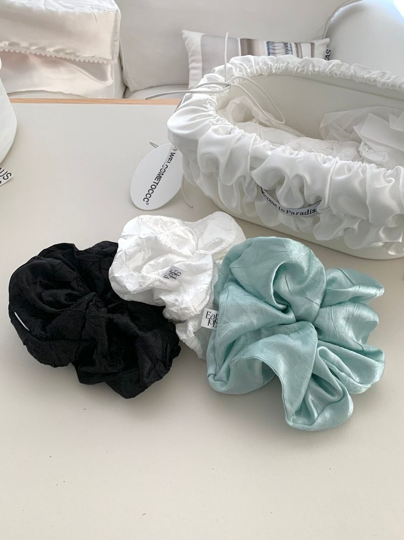 Satin big scrunchies(3color)