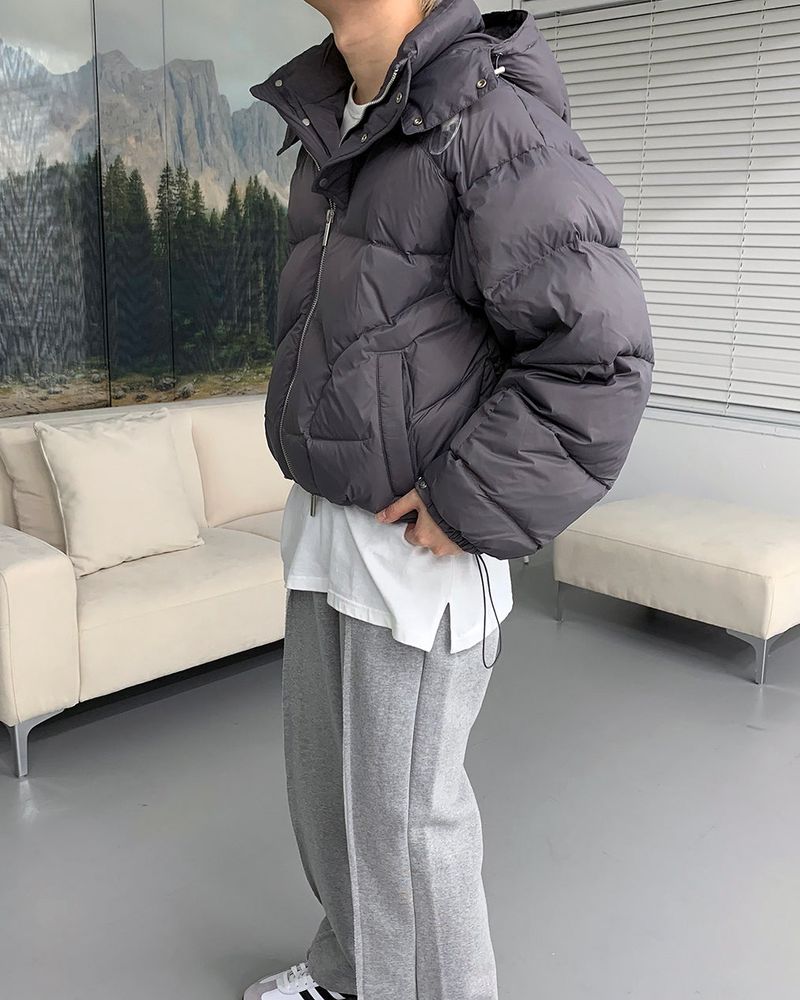 OWN Noah Duck Down Cropped Padded Jacket (2 colors)
