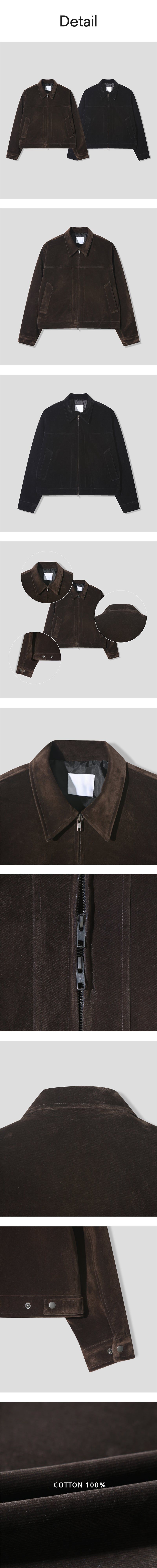 [F/W] Velvet biker collar jacket(2color)