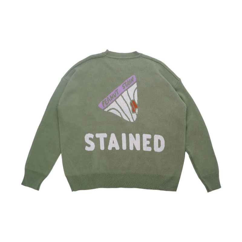 Peanut Stain（ピーナッツ ステイン）の「PEANUT STAIN - ステインド グリーン オーバーサイズド ニットセーター（トップス）」