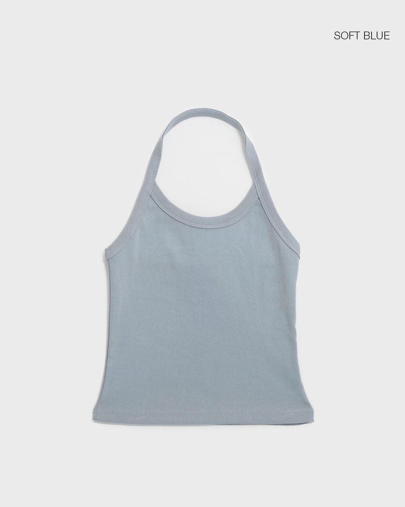[B-BASIC] Standard Strap Halter Tank Top