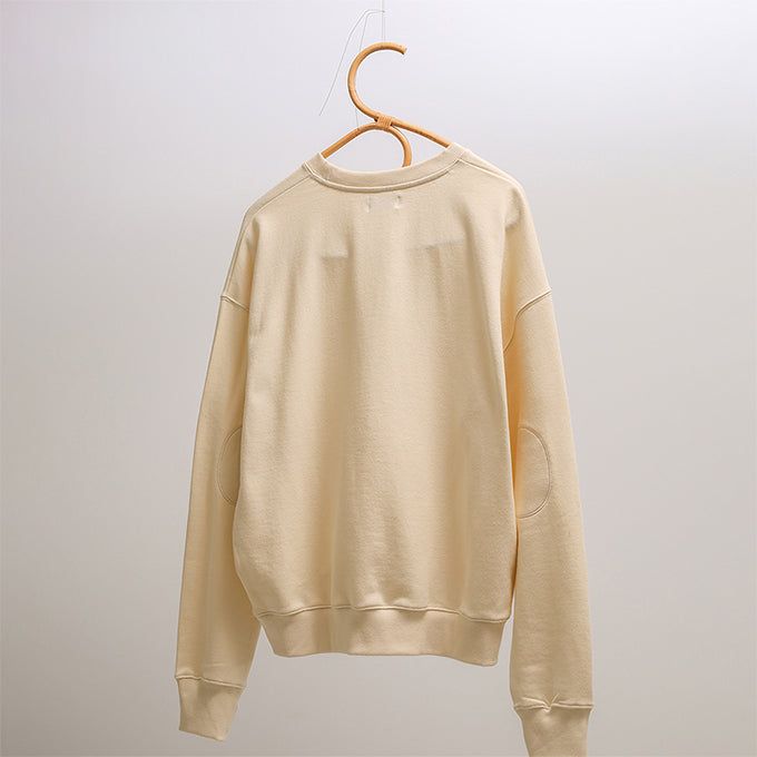 GARDEN EMB THUMBHOLE SWEATSHIRTS-ECRU