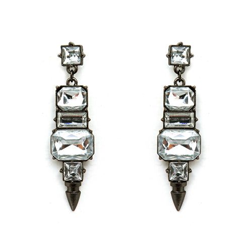 Sharp rectangle earrings