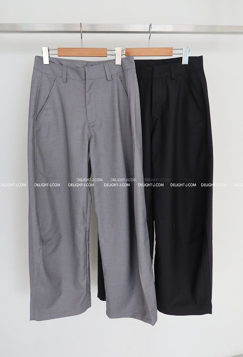 [UNISEX] Wide Balloon Oversized-Fit Slacks