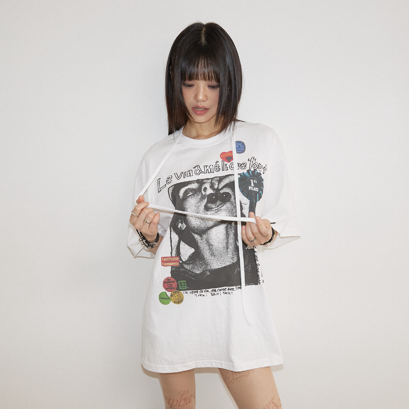 SPAGHETTI ROCK T SHIRT WHT