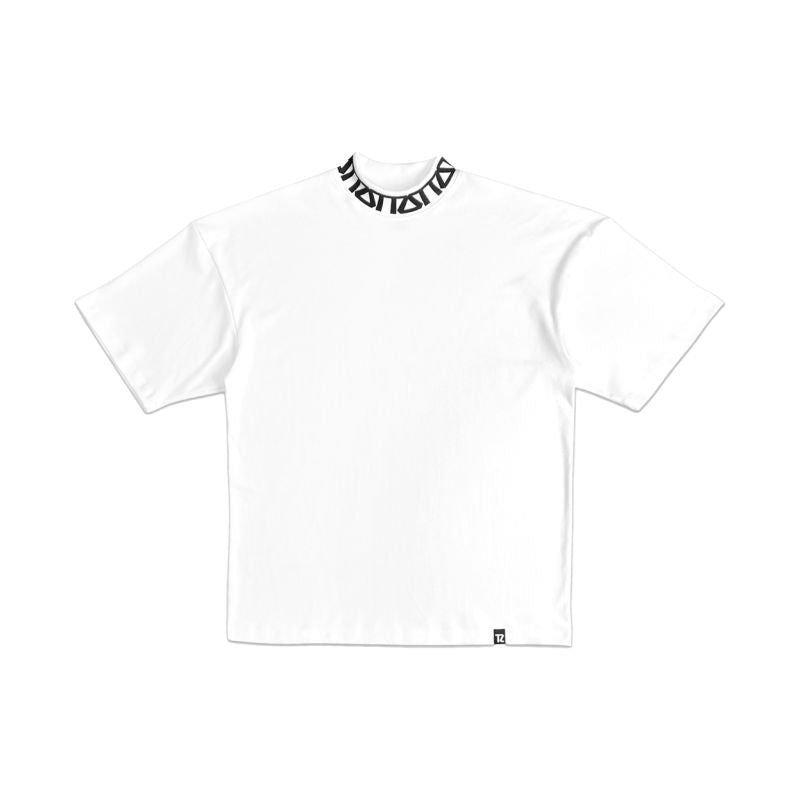 TZWORLDWIDE（トレッズワールドワイド）の「TZ MONOGRAM RIB OVERSIZED TEE - WHITE（Tops）」