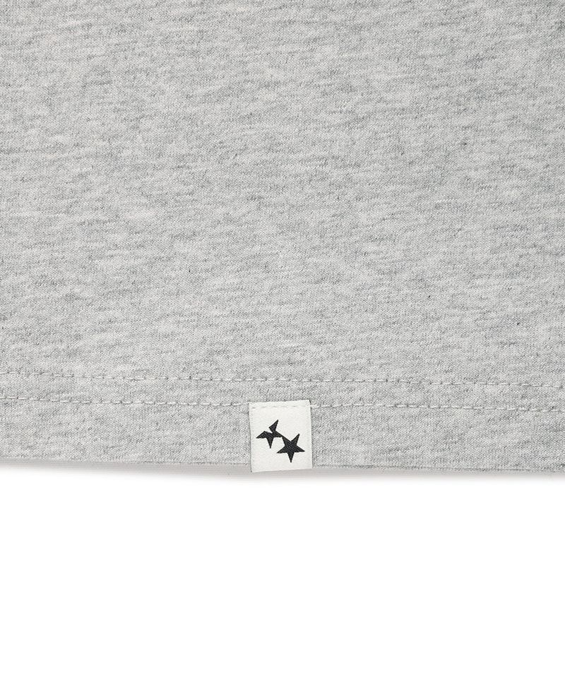 CAVISH APPLIQUE RINGER SS TEE MELANGE GREY(CV2GMUT509A)