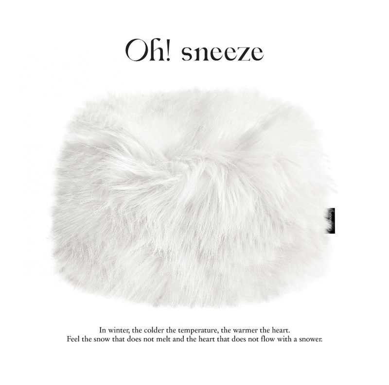 Shafka fur hat_ white