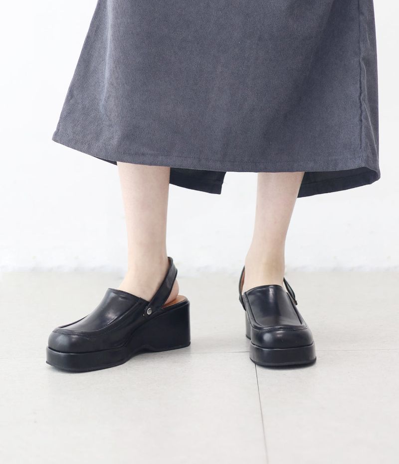 NONCODE(ノンコード)の「Nivan Square Platform Slingback Loafers(Shoes)」