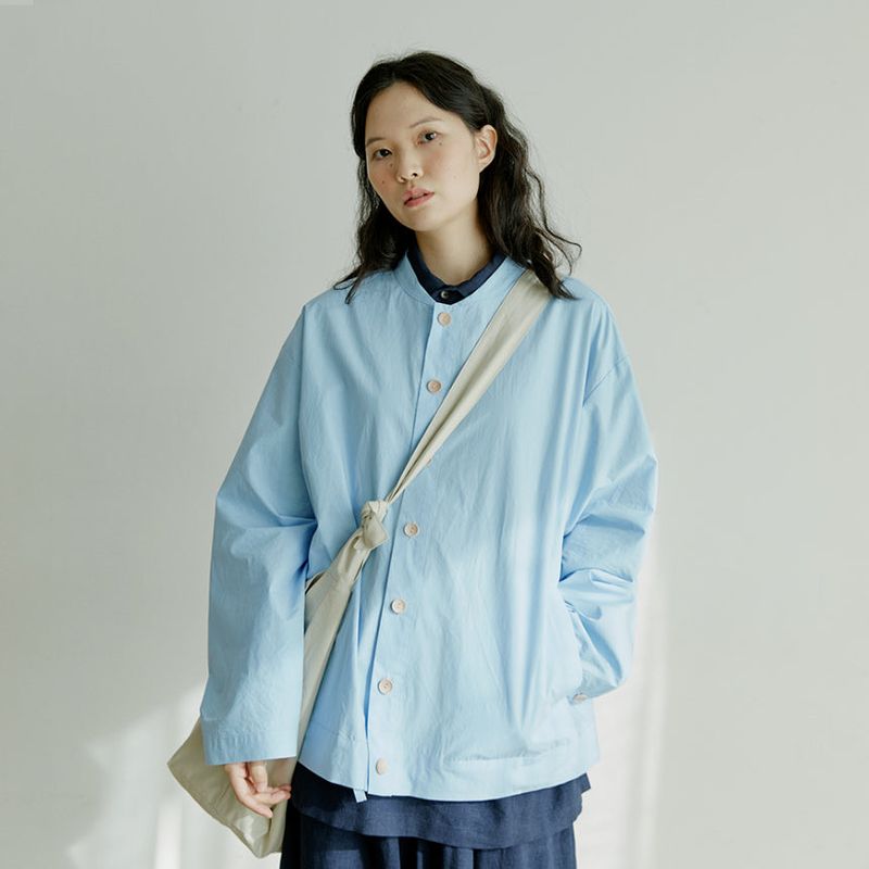 unisex stadium jacket sky blue