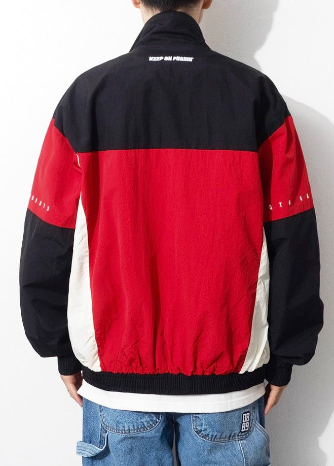 MF Old Track Jacket (Black/Red)