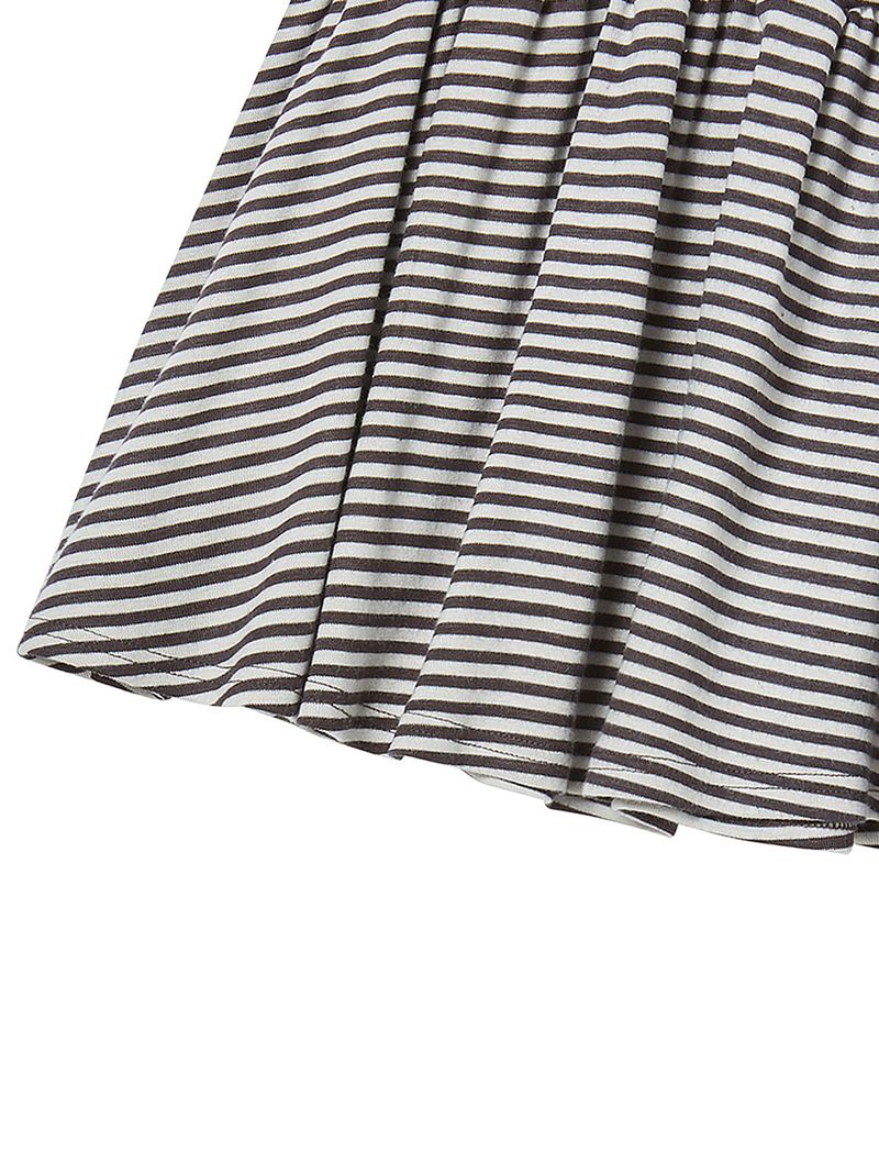 STRIPE FRILL MINI SKIRT (BEIGE)