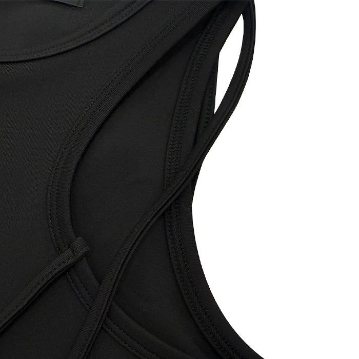 WAVE STRAP SLEEVELESS_BLACK