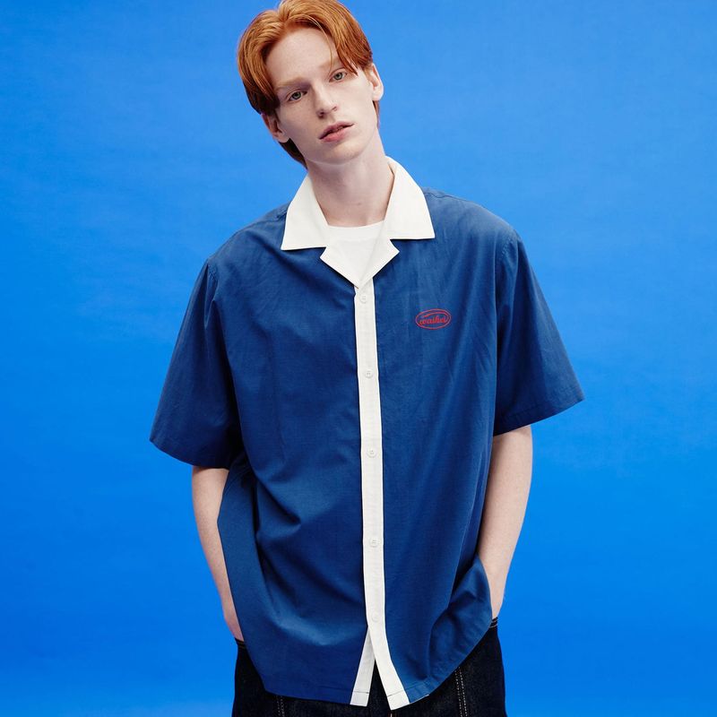 Dolphin graphic bowling half sleeve shirts