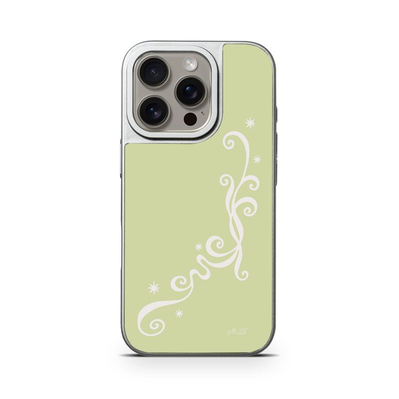 Wavy Color Bumper Case (GREEN)(MagSafe)
