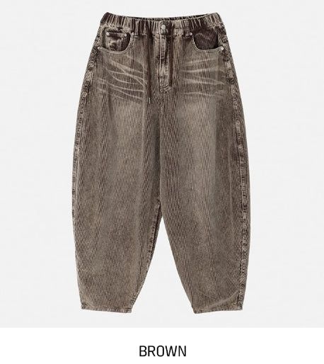 Dusty Corduroy Washed Balloon Pants