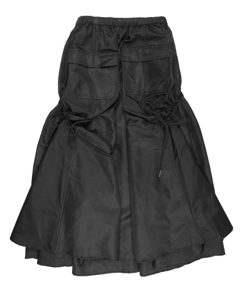 SHIRRING BACK POCKET SKIRT
