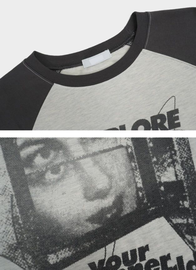 Explore raglan long sleeve t-shirt