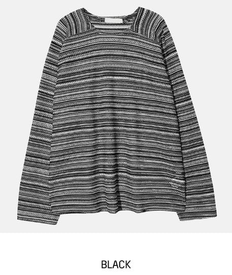 Bohemian see-through knitwear