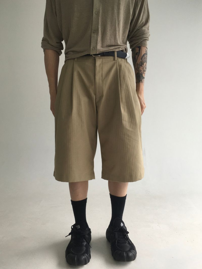herring bermuda denim slacks(2colors)