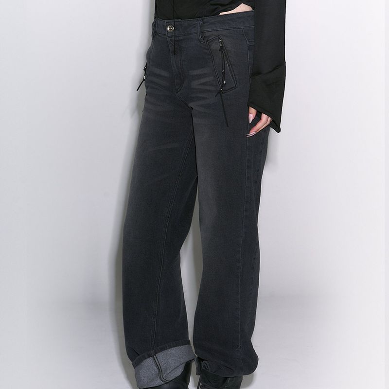 GYEOL(ギョル)の「beads details denim jeans(Pants)」