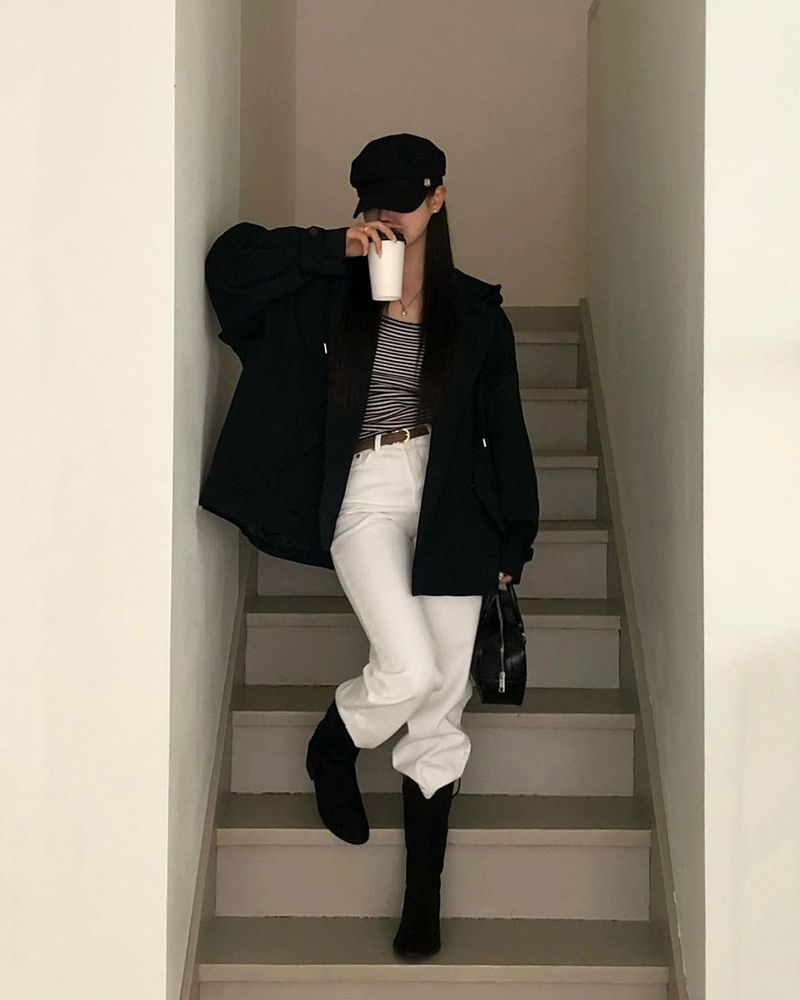 [BELLIDE MADE] half Trench jacket