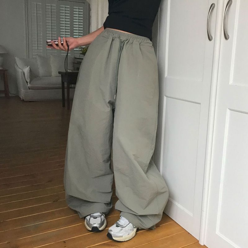 [MADE] Dump, folding nylon wide pants
