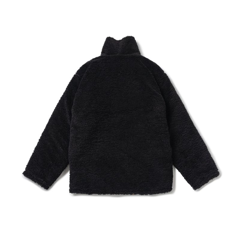 Classic Fleece Zipup Jacket - Black