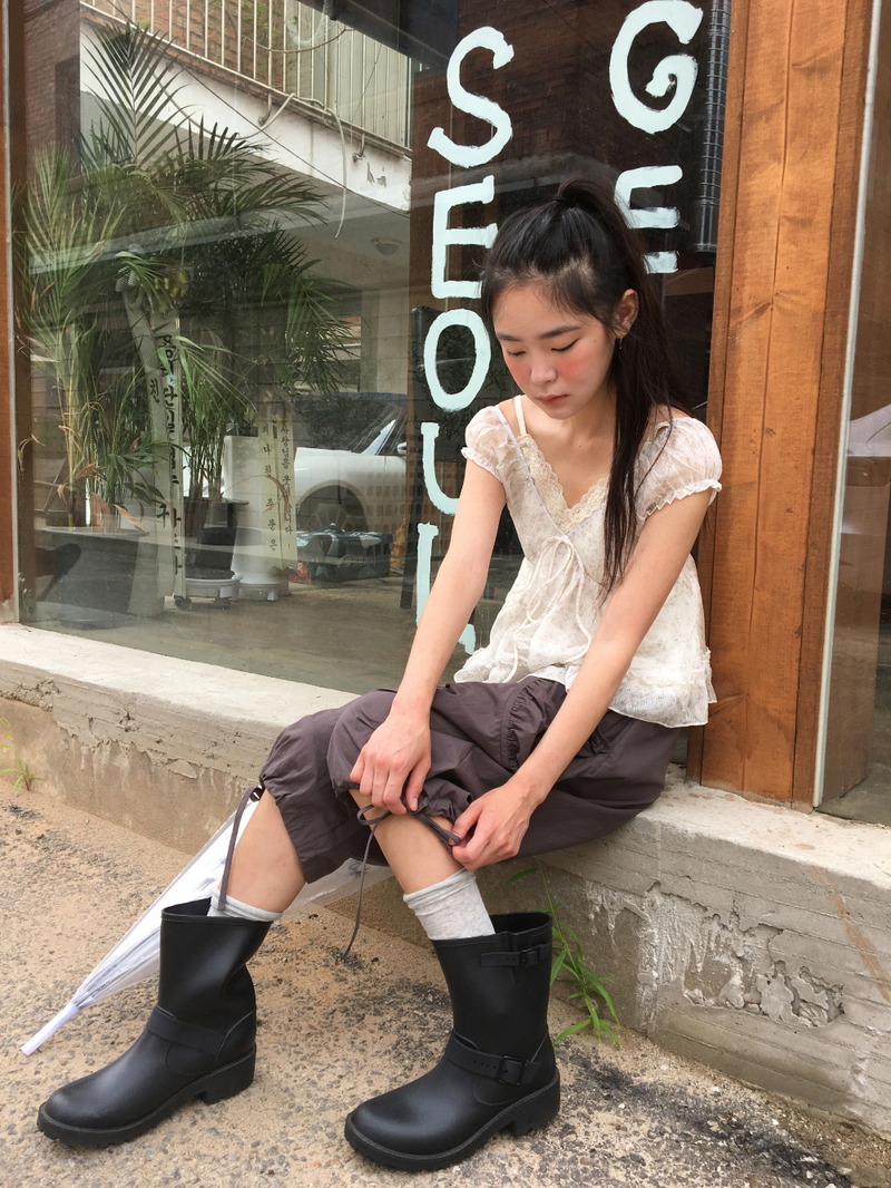 Kine Shirred Bermuda Pants (3color)