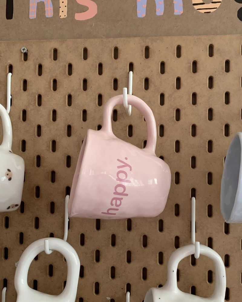 happy homely mug : baby pink