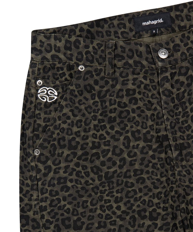 CURVED LEOPARD PANT