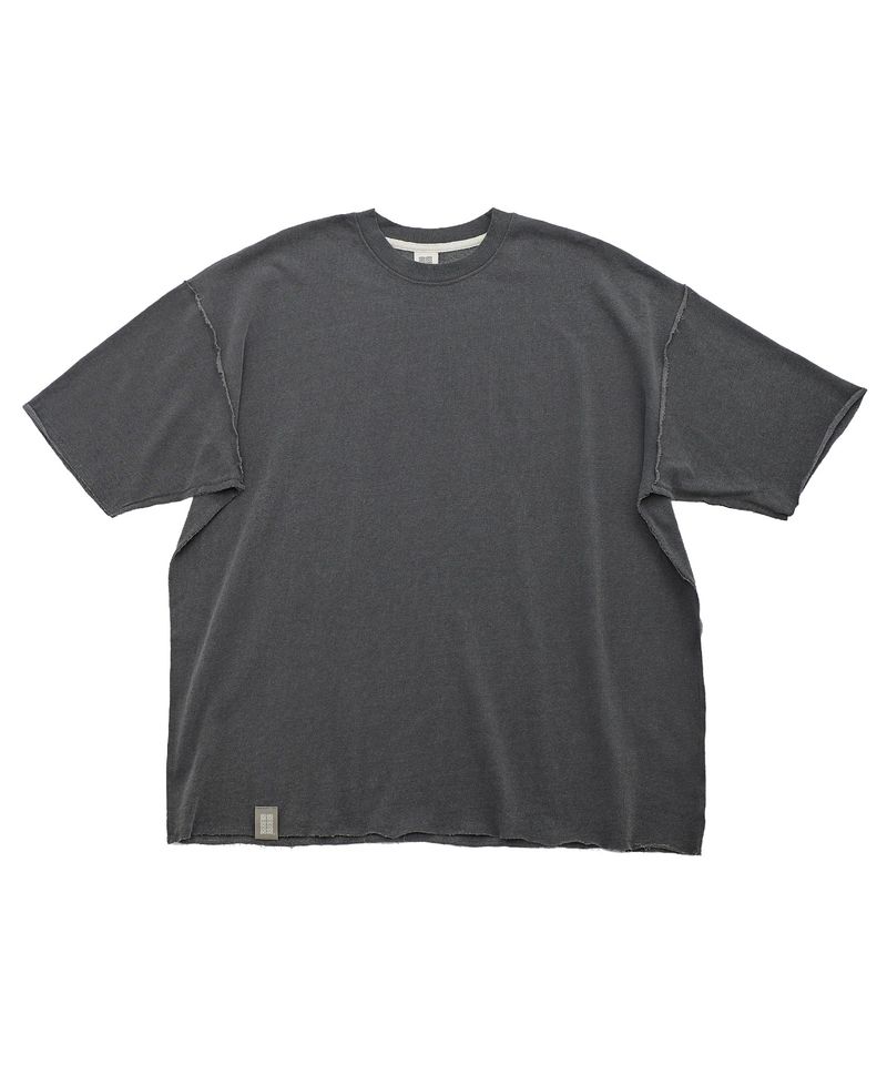 VINTAGE P. DYEING CUT-OUT 1/2 BOX TEE (Charcoal)