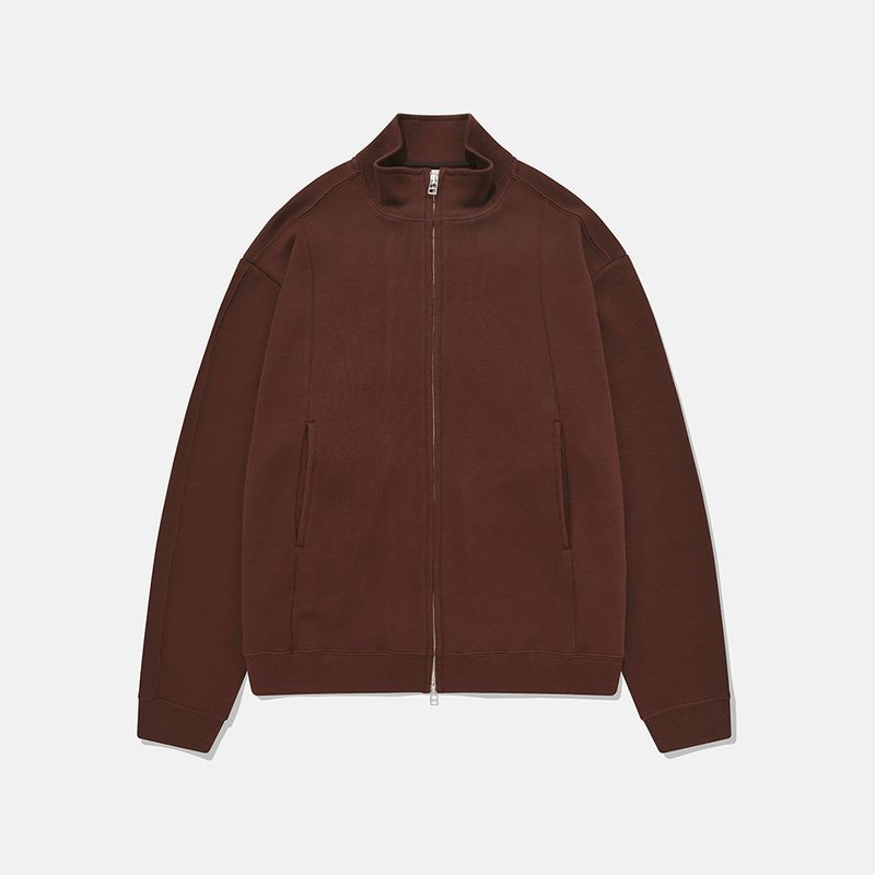 karactor（カラクター）の「Fickle 2-WAY full zip-up / Brown（Tops）」