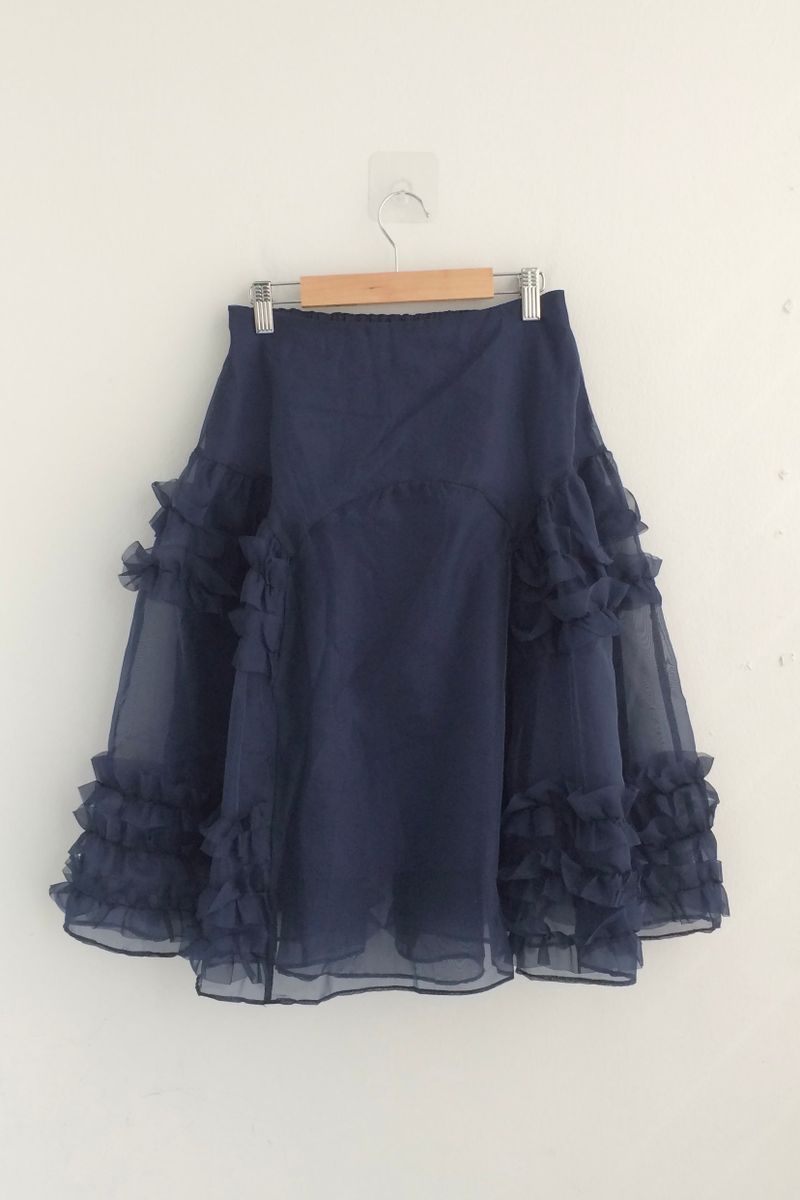 frilling Sheer skirt
