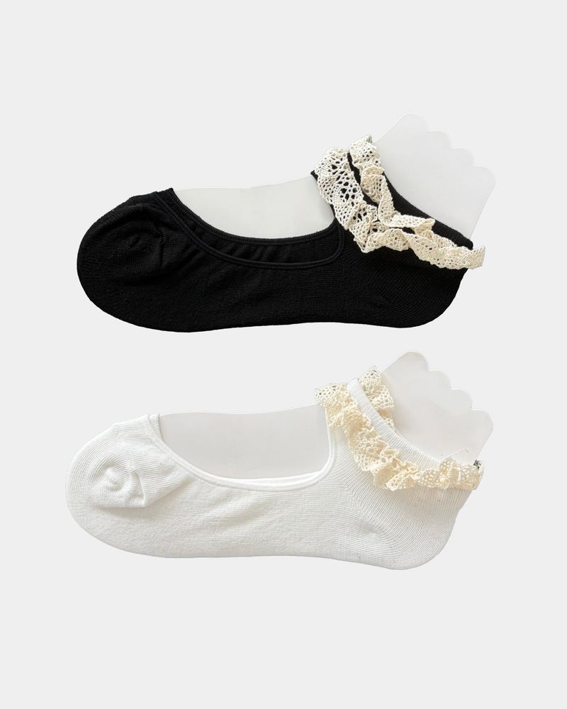 Prima Lace Ankle Socks (2colors)