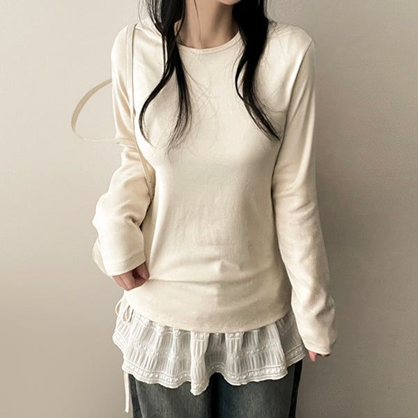 Needen Layered Frill Wrap Skirt