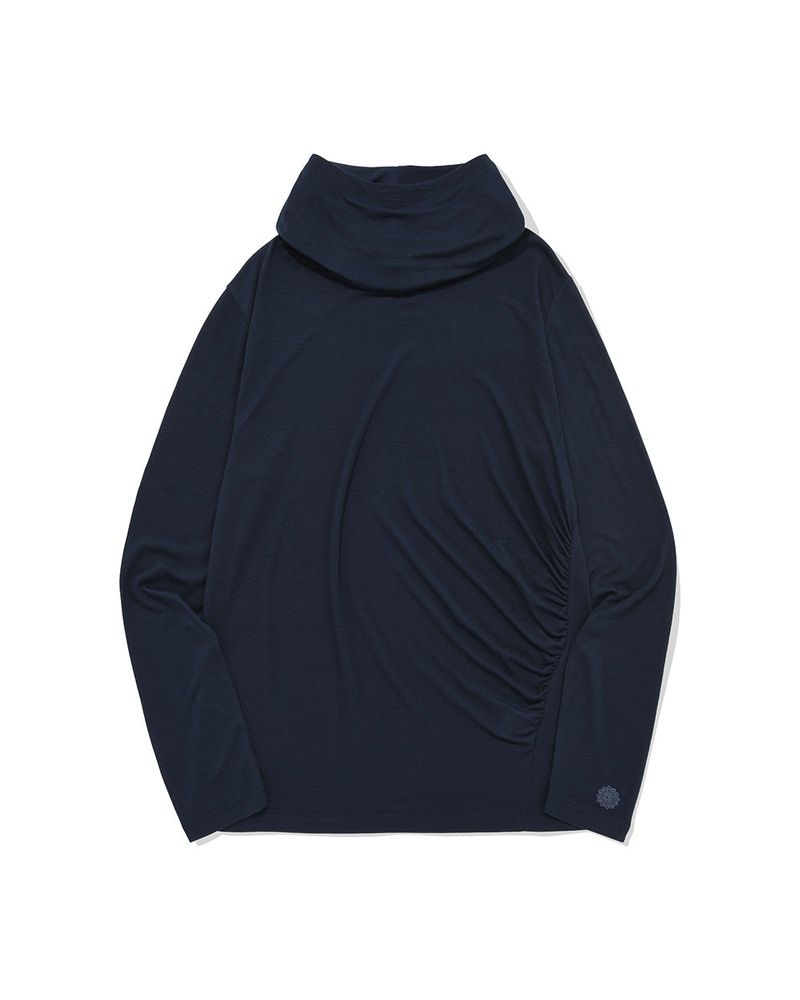PHOS333（ポス333）の「Shirring Cowl Hood L/S（Tops）」