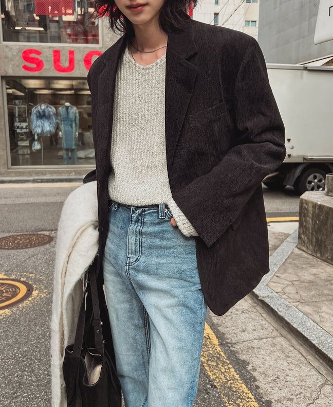 Winter Suede Over Blazer