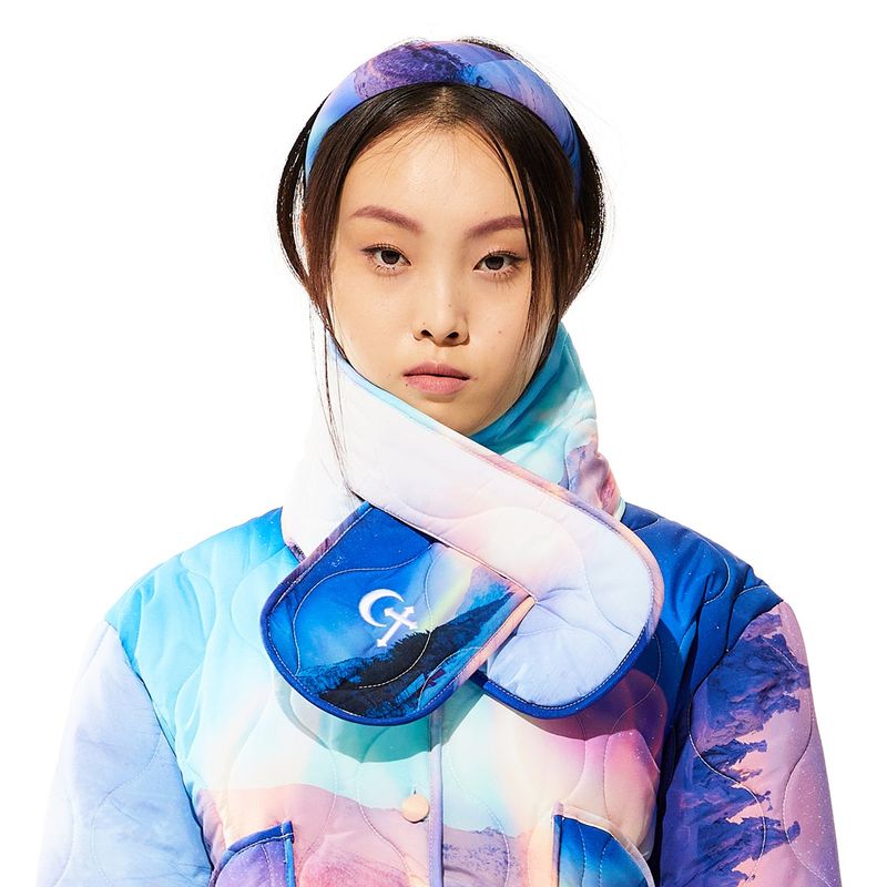 0 6 Snow Fire Quilting Muffler
