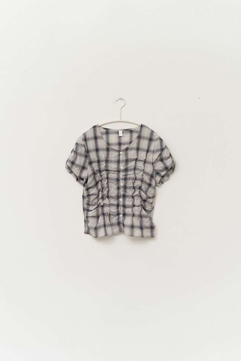 (W) Heal Shirring Blouse