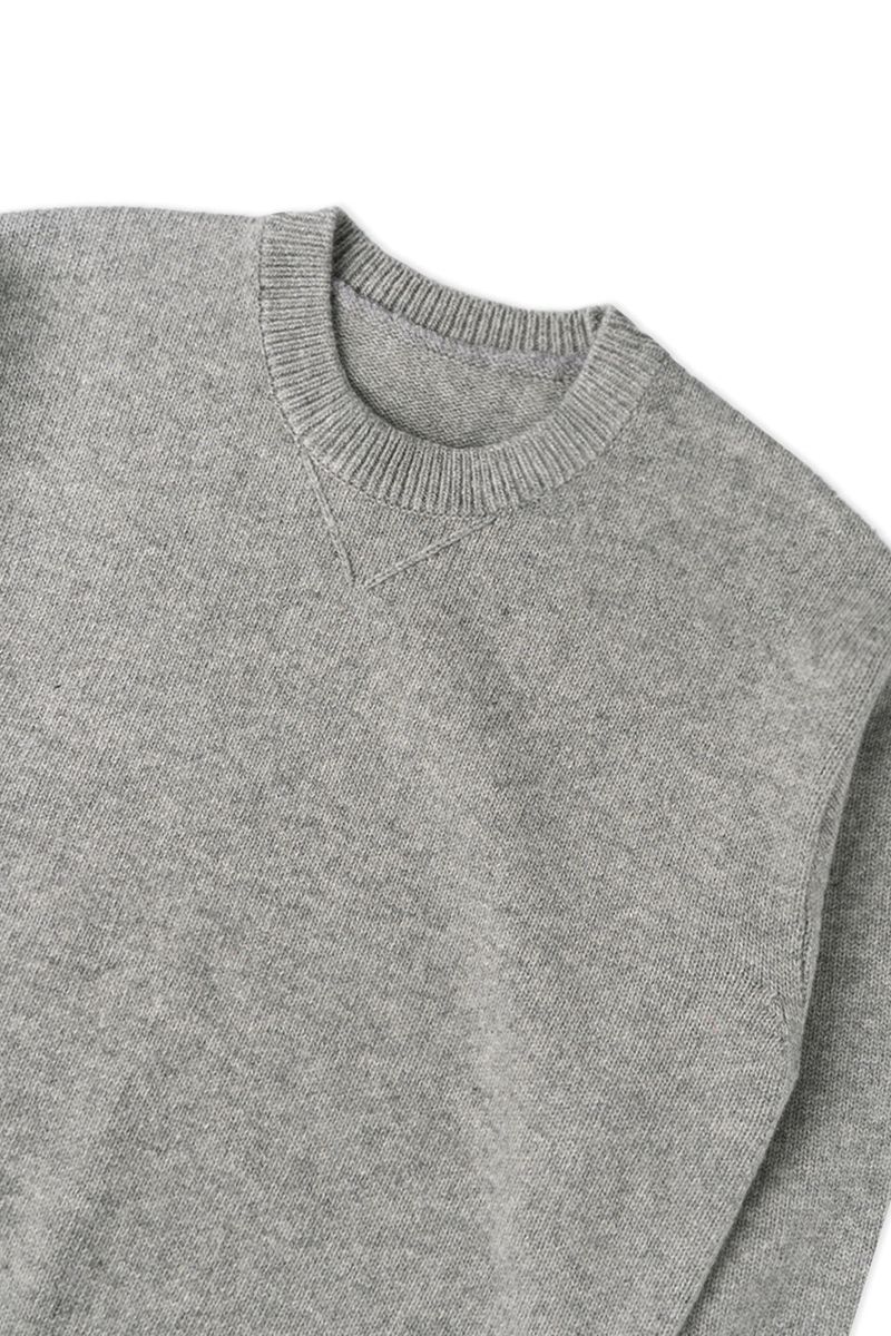 Basic crew knit_gray