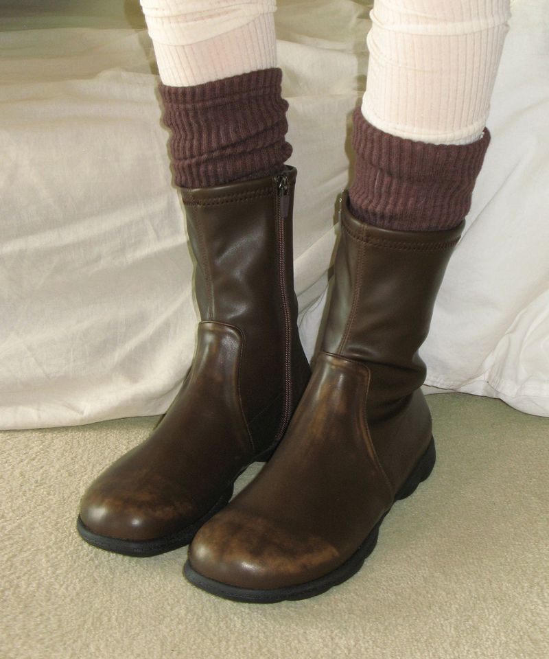 Gloomy 0031. Spandex Ankle Boots - 2colors