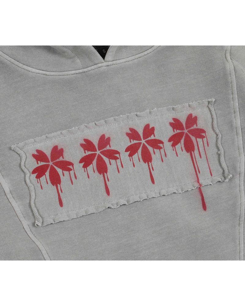 Patch Slim Hoodie _ Light Grey