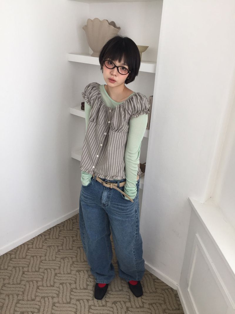 Cove Balloon Denim Pants (1color)