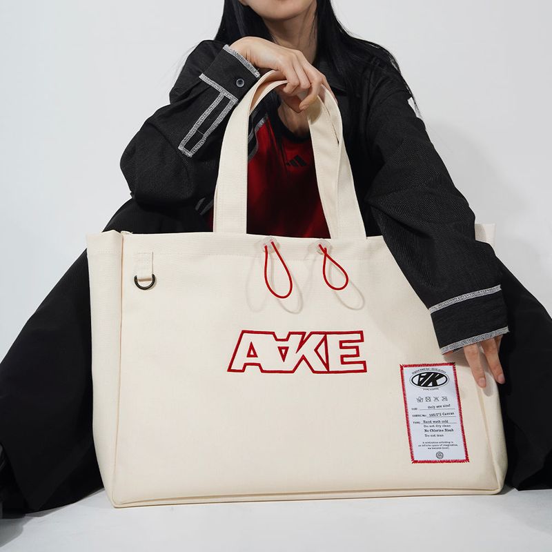 A LABEL CANVAS BAG (ivory!)