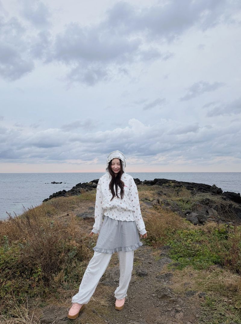 Chiffon Wrap Layered Banding Pants