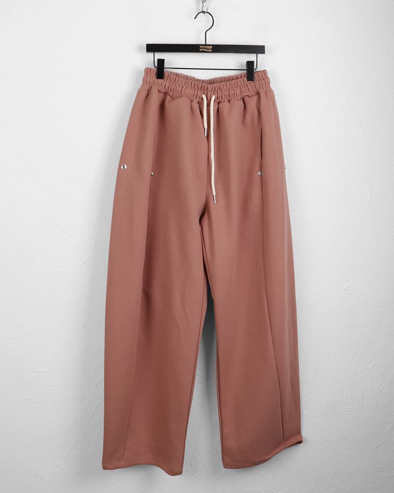 Jode Side Snap Balloon 2-Way Training Long Wide Jogger Pants