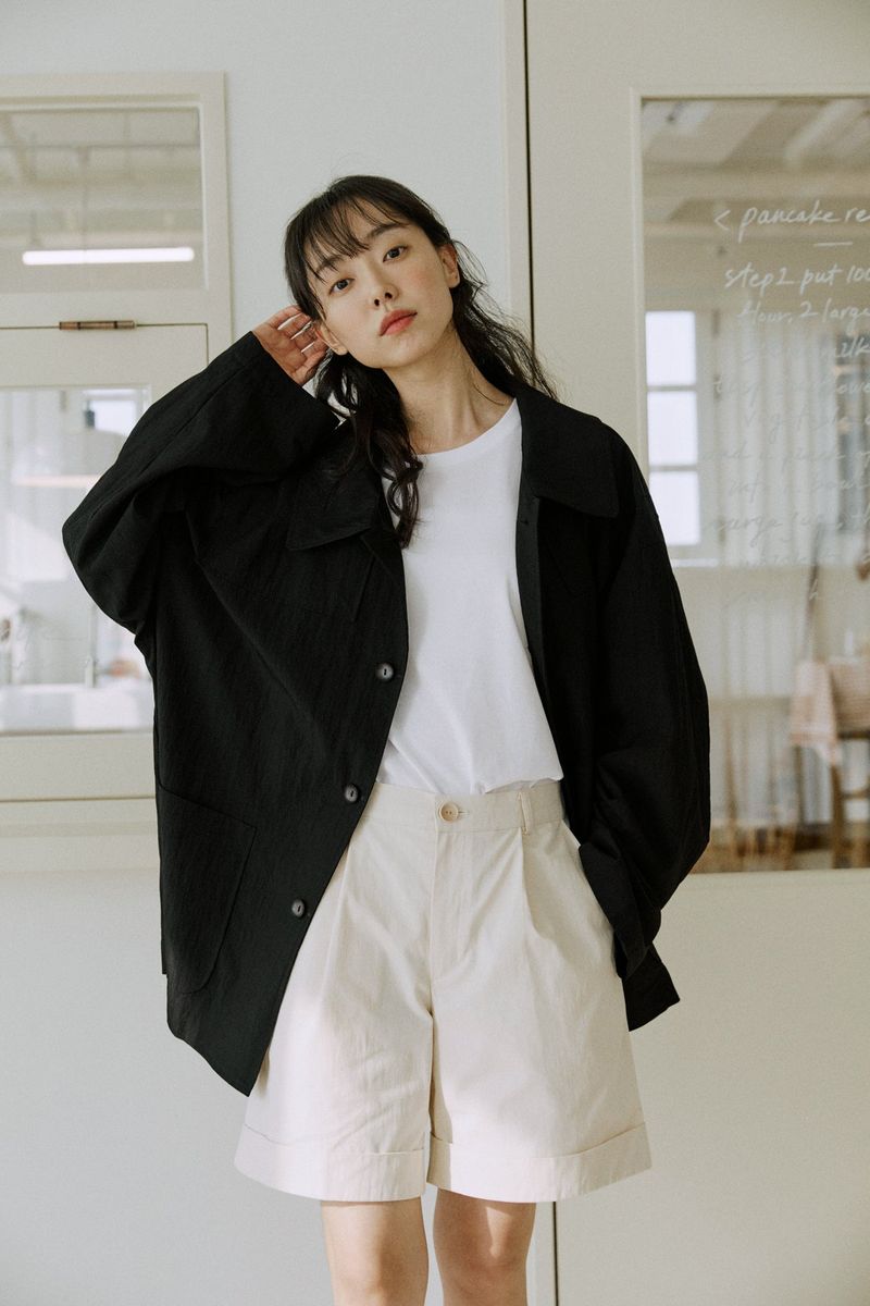 unisex duffle jacket black