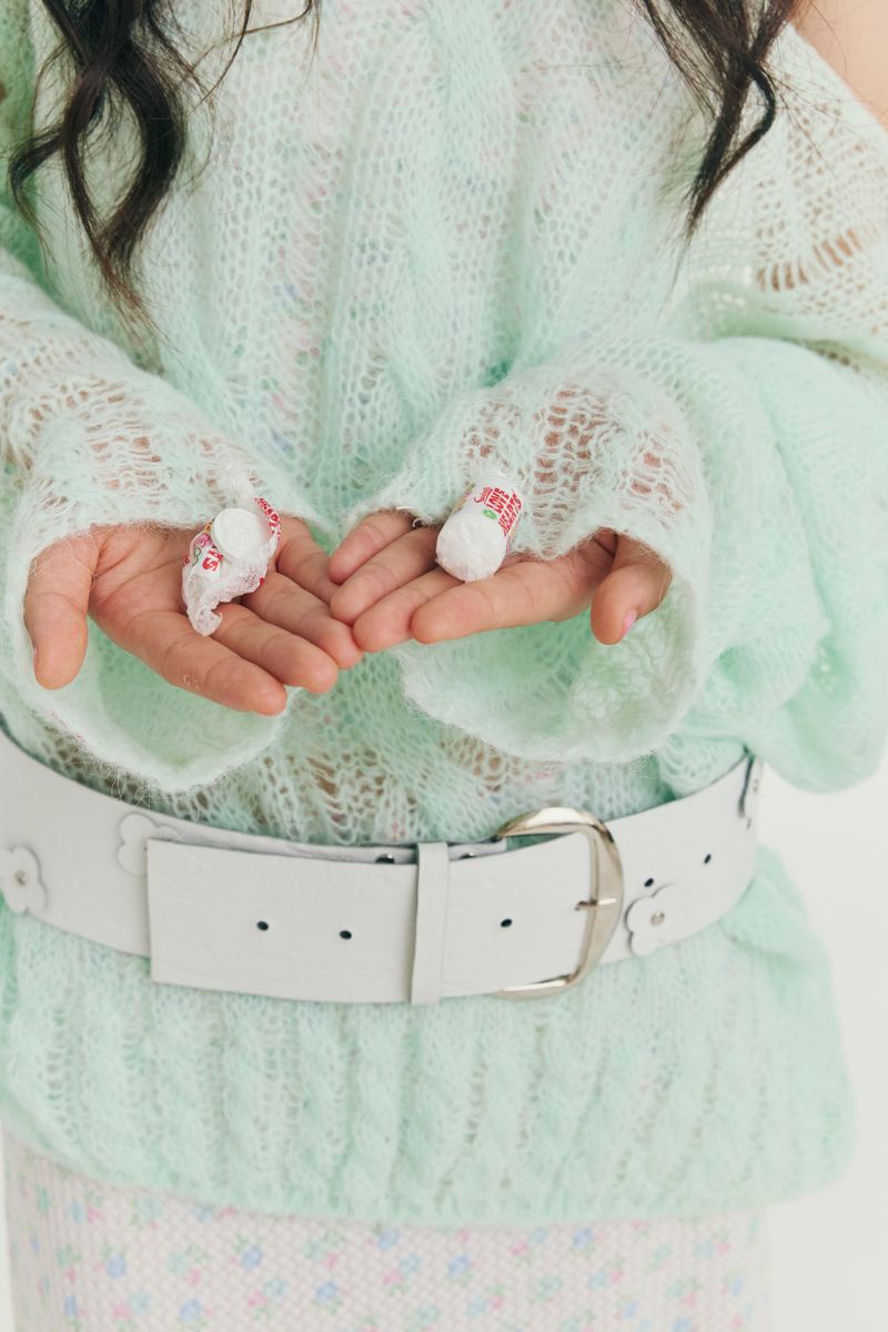 cotton candy knit mint
